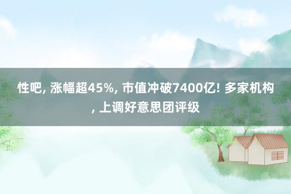 性吧， 涨幅超45%， 市值冲破7400亿! 多家机构， 上调好意思团评级