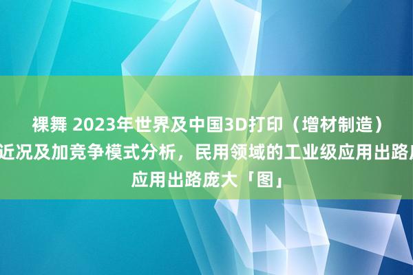 裸舞 2023年世界及中国3D打印（增材制造）行业发展近况及加竞争模式分析，民用领域的工业级应用出路庞大「图」