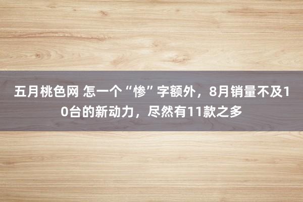 五月桃色网 怎一个“惨”字额外，8月销量不及10台的新动力，尽然有11款之多