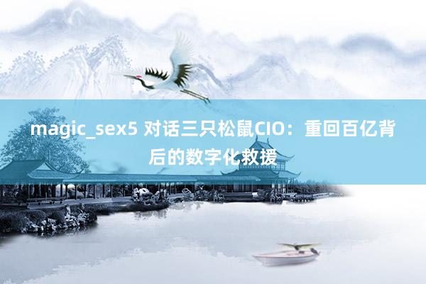 magic_sex5 对话三只松鼠CIO：重回百亿背后的数字化救援