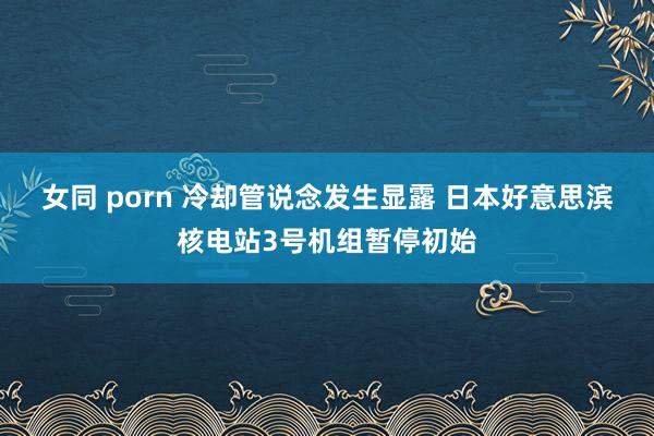 女同 porn 冷却管说念发生显露 日本好意思滨核电站3号机组暂停初始