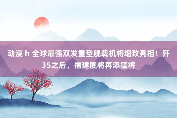 动漫 h 全球最强双发重型舰载机将细致亮相！歼35之后，福建舰将再添猛将