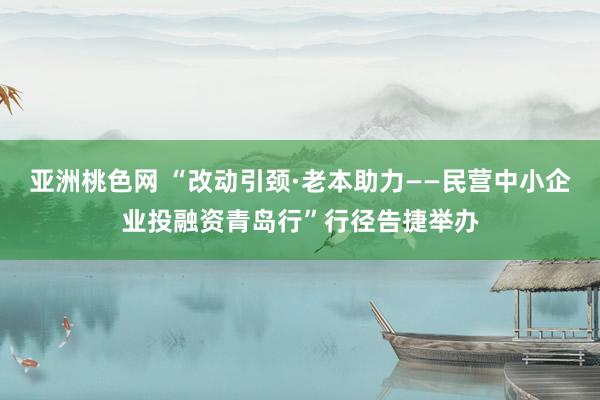 亚洲桃色网 “改动引颈·老本助力——民营中小企业投融资青岛行”行径告捷举办