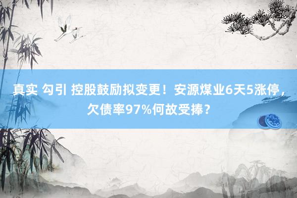 真实 勾引 控股鼓励拟变更！安源煤业6天5涨停，欠债率97%何故受捧？