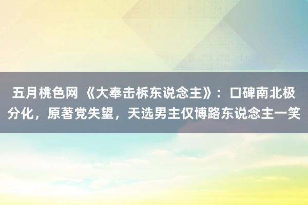 五月桃色网 《大奉击柝东说念主》：口碑南北极分化，原著党失望，天选男主仅博路东说念主一笑