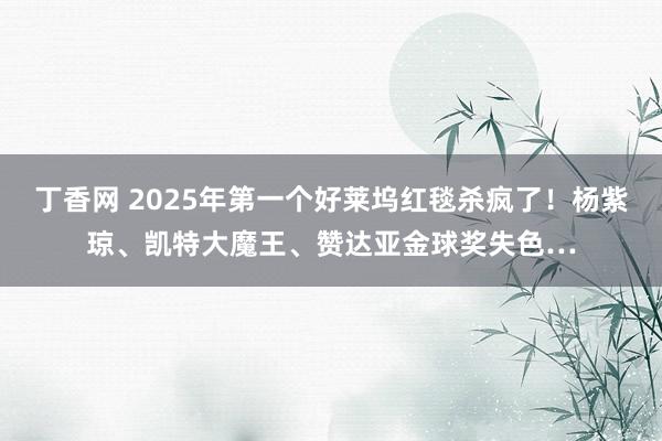 丁香网 2025年第一个好莱坞红毯杀疯了！杨紫琼、凯特大魔王、赞达亚金球奖失色…