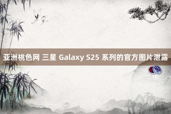 亚洲桃色网 三星 Galaxy S25 系列的官方图片泄露