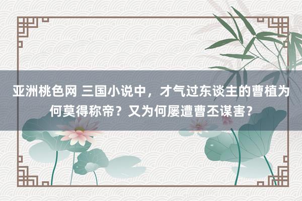 亚洲桃色网 三国小说中，才气过东谈主的曹植为何莫得称帝？又为何屡遭曹丕谋害？